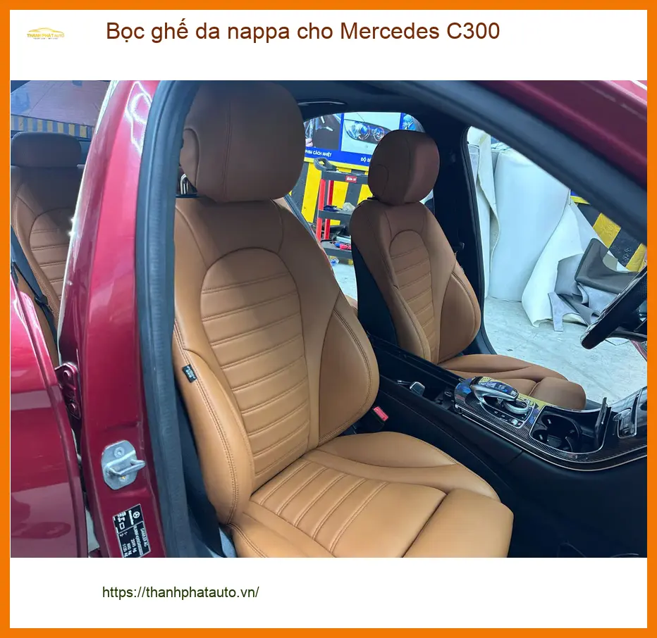 Anh Tấn bọc ghế da Nappa Mercedes C300 tại Quận 9 để vợ hài lòng hơn