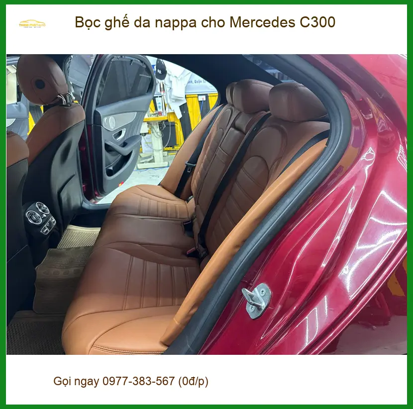 Anh Tấn bọc ghế da Nappa Mercedes C300 tại Quận 9 để vợ hài lòng hơn ảnh thực tế 4