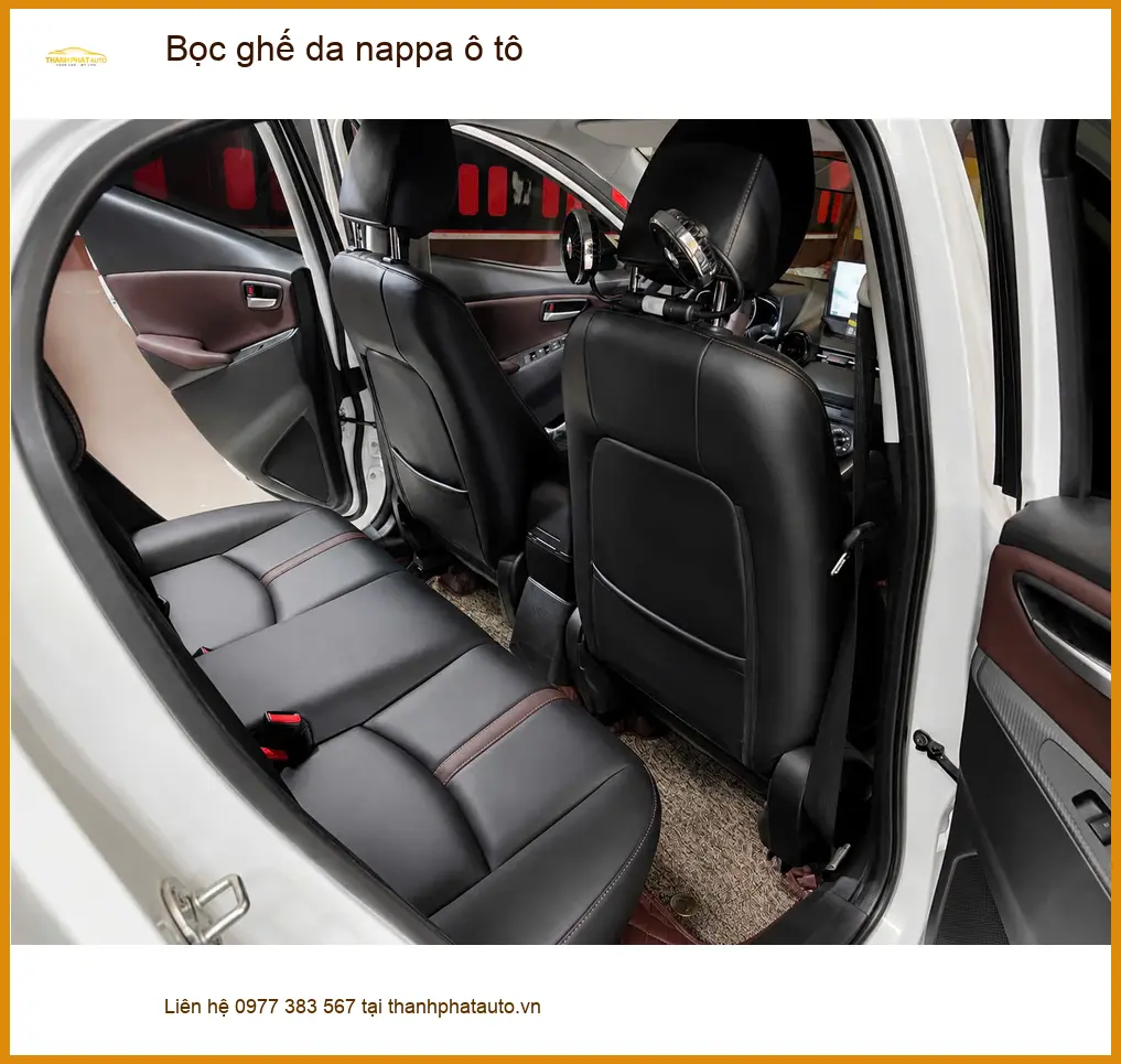 Chị Thảo bọc ghế da nappa ô tô cho Kia Carnival ở Quận 12