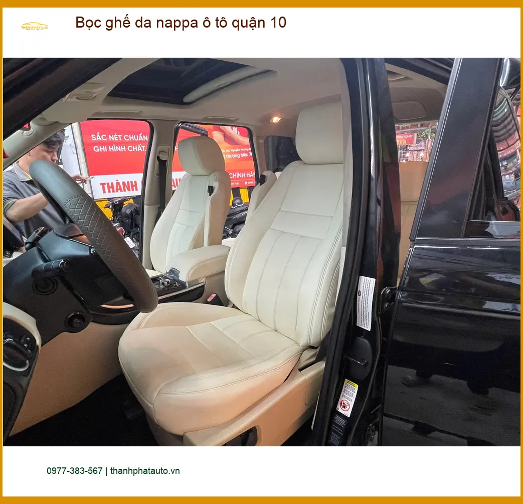 Cửa Hàng May Bọc Ghế Da ghế da nappa ô tô quận 10 - Thi Công Chuyên Nghiệp ảnh thực tế 2