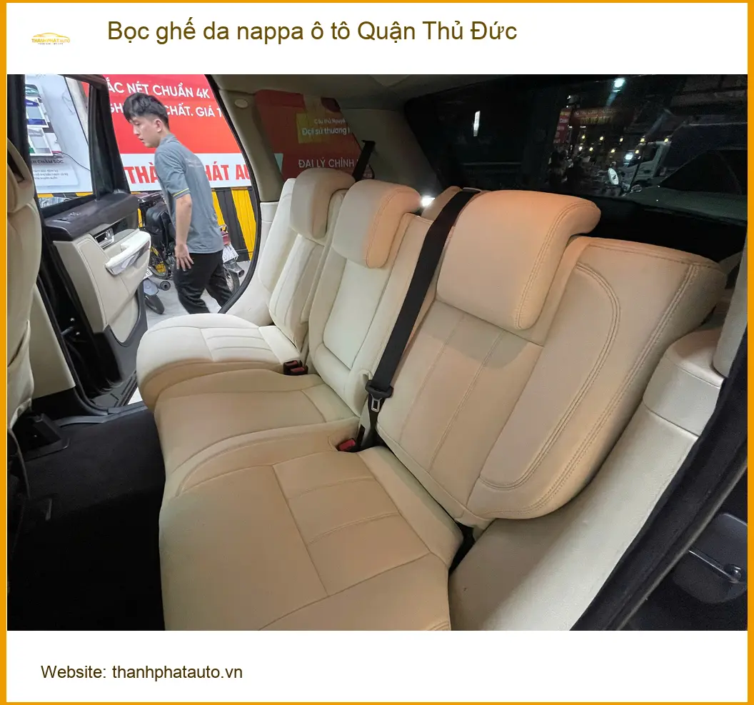 Cửa Hàng Bọc Ghế Da Nappa Ô Tô Quận Thủ Đức - Thi Công Chuyên Nghiệp ảnh thực tế 3