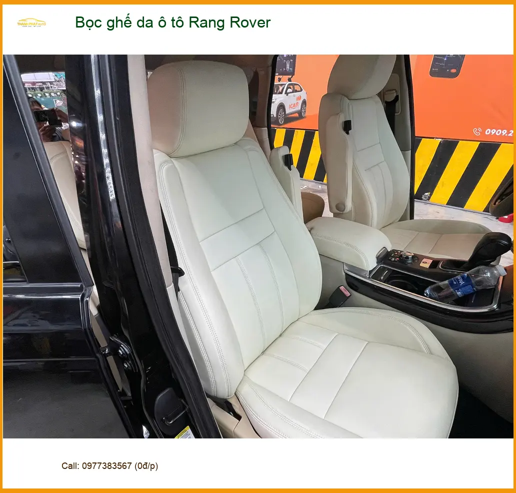 Anh Khải bọc ghế da ô tô Range Rover tại Quận 12 cho nội thất sang trọng