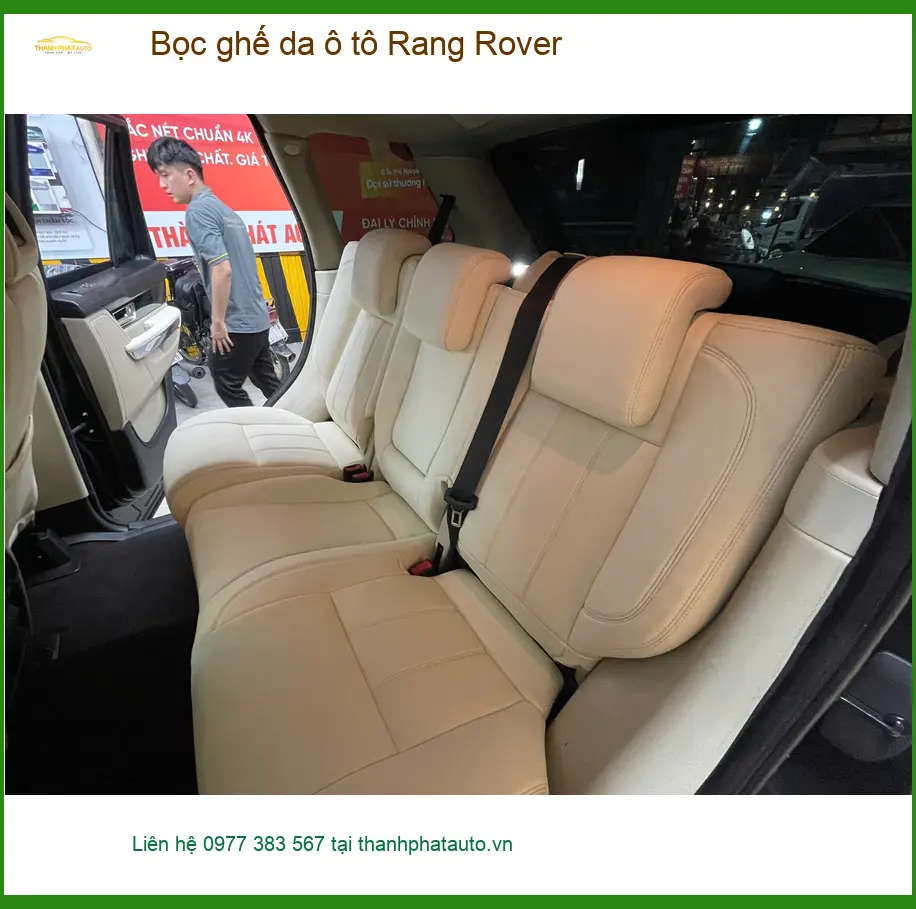 Anh Khải bọc ghế da ô tô Range Rover tại Quận 12 cho nội thất sang trọng ảnh thực tế 2