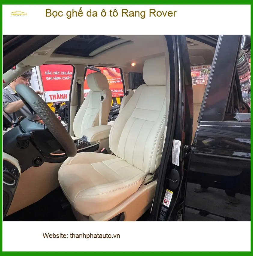 Anh Minh bọc ghế da ô tô Rang Rover Quận 2 để nội thất thêm đẳng cấp ảnh thực tế 4