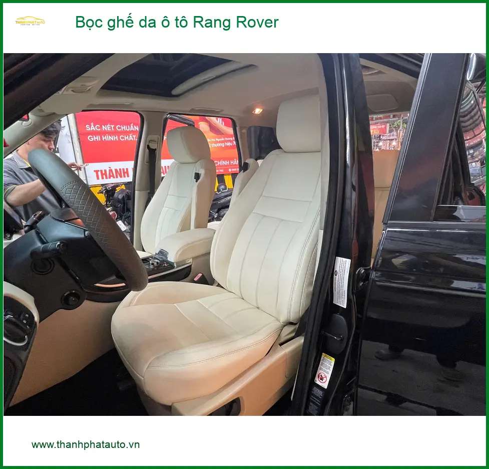 Anh Lợi bọc ghế da ô tô Range Rover tại Quận 9, nâng tầm không gian nội thất