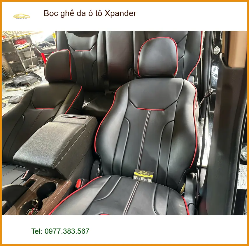 Anh Tùng bọc ghế da ô tô Xpander tại Hóc Môn để nâng tầm không gian xe