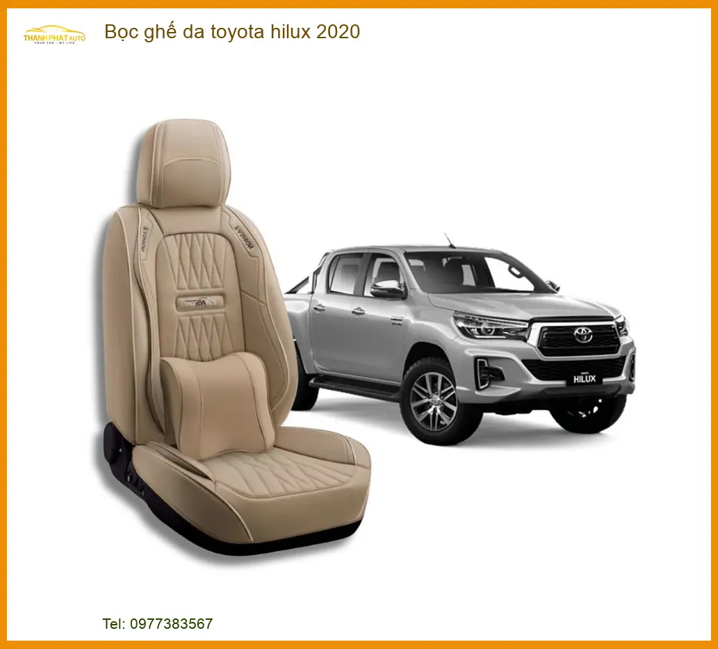 Bọc Ghế Da Toyota Hilux 2020 - Trung Tâm Lắp Đặt Uy Tín TPHCM