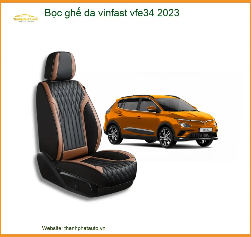 Bọc ghế da VinFast VF e34 2023 - Trung Tâm Nâng Cấp Chính Hãng TPHCM