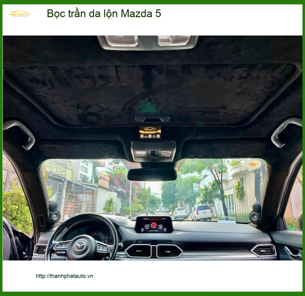Anh Khang bọc trần da lộn cho Mazda 5 tại Quận 12 để không gian xe sang trọng hơn ảnh thực tế 2