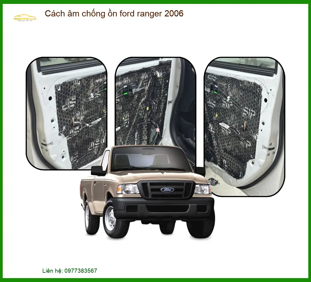 Cách Âm Chống Ồn Ford Ranger 2006 - Trung Tâm Lắp Đặt Chính Hãng TPHCM