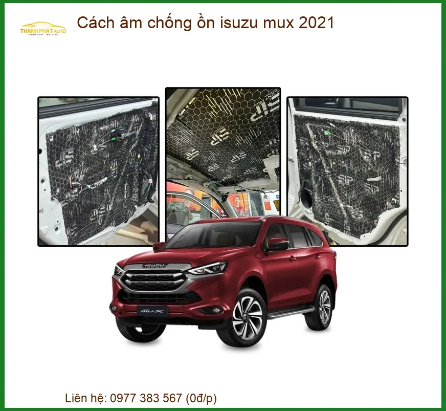 Cách âm chống ồn Isuzu Mu-X 2021 - Địa Chỉ Lắp Đặt Uy Tín TPHCM