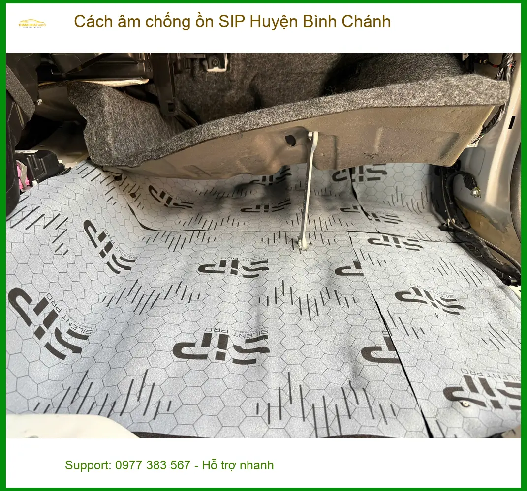 Nơi Lắp Đặt Cách Âm Chống Ồn Ô Tô âm chống ồn SIP Huyện Bình Chánh - Giá Tốt TPHCM ảnh thực tế 3