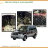 Cách âm chống ồn Toyota Zace 2003 - Địa Chỉ Lắp Đặt Cách Âm Uy Tín TPHCM