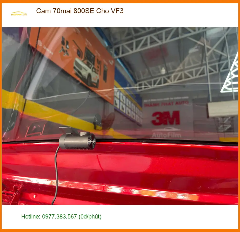 Chị Thảo lắp Cam 70mai 800SE cho VinFast VF3 ở Quận Tân Phú ảnh thực tế 2