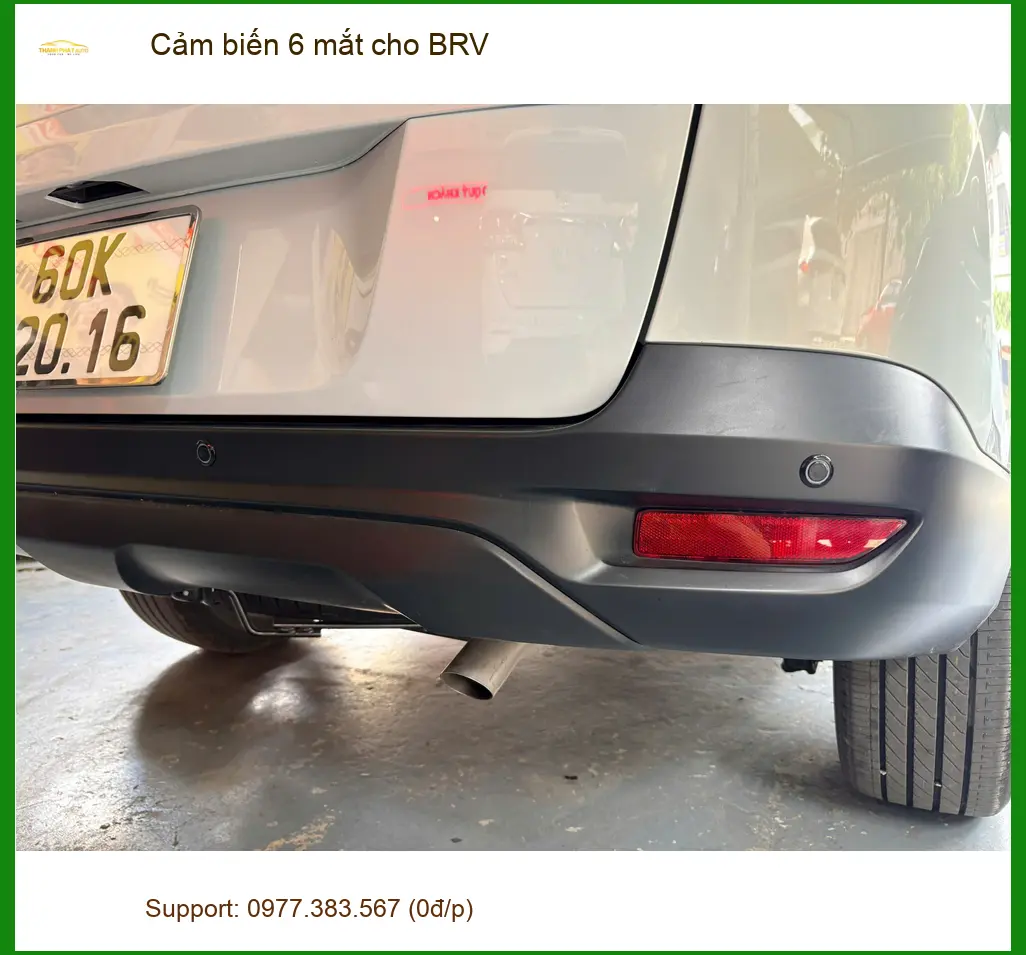 Anh Khôi lắp cảm biến 6 mắt cho BRV tại Hóc Môn để lùi xe an toàn hơn