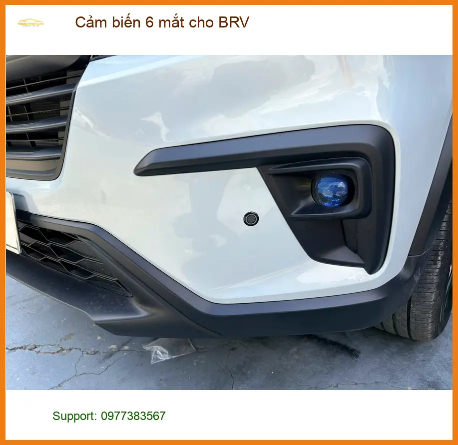 Bác Cảnh lắp cảm biến 6 mắt cho BRV tại Quận Gò Vấp để lùi xe an toàn hơn ảnh thực tế 2