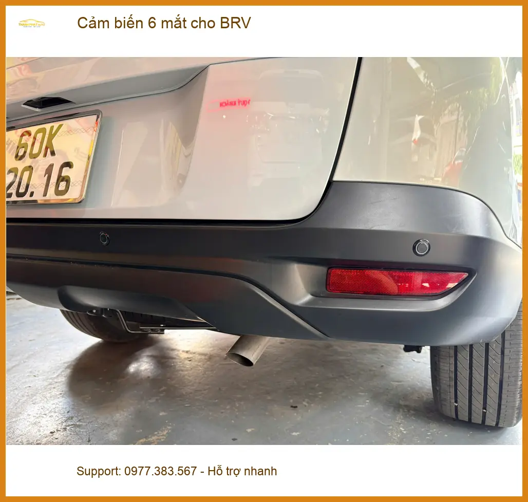 Bác Cảnh lắp cảm biến 6 mắt cho BRV tại Quận Gò Vấp để lùi xe an toàn hơn ảnh thực tế 4