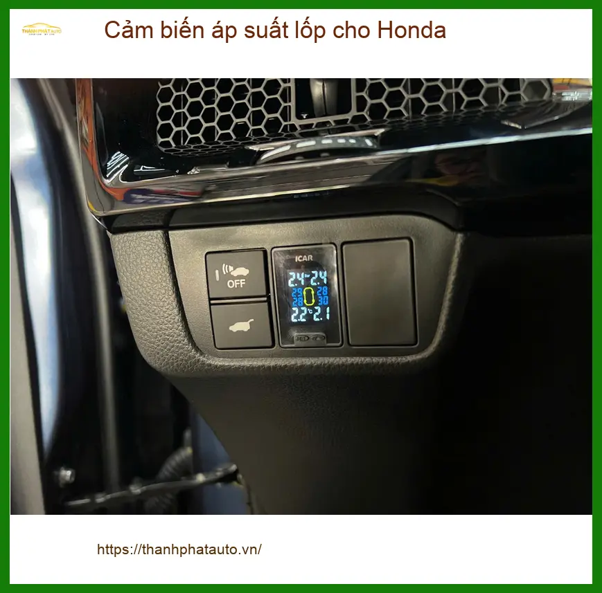 Anh Cường lắp cảm biến áp suất lốp Honda Civic tại Quận 2, an tâm lái xe
