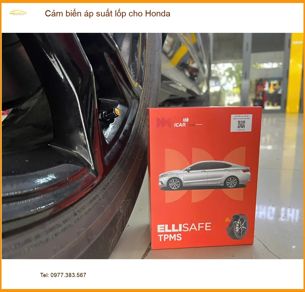 Anh Cường lắp cảm biến áp suất lốp Honda Civic tại Quận 2, an tâm lái xe ảnh thực tế 2