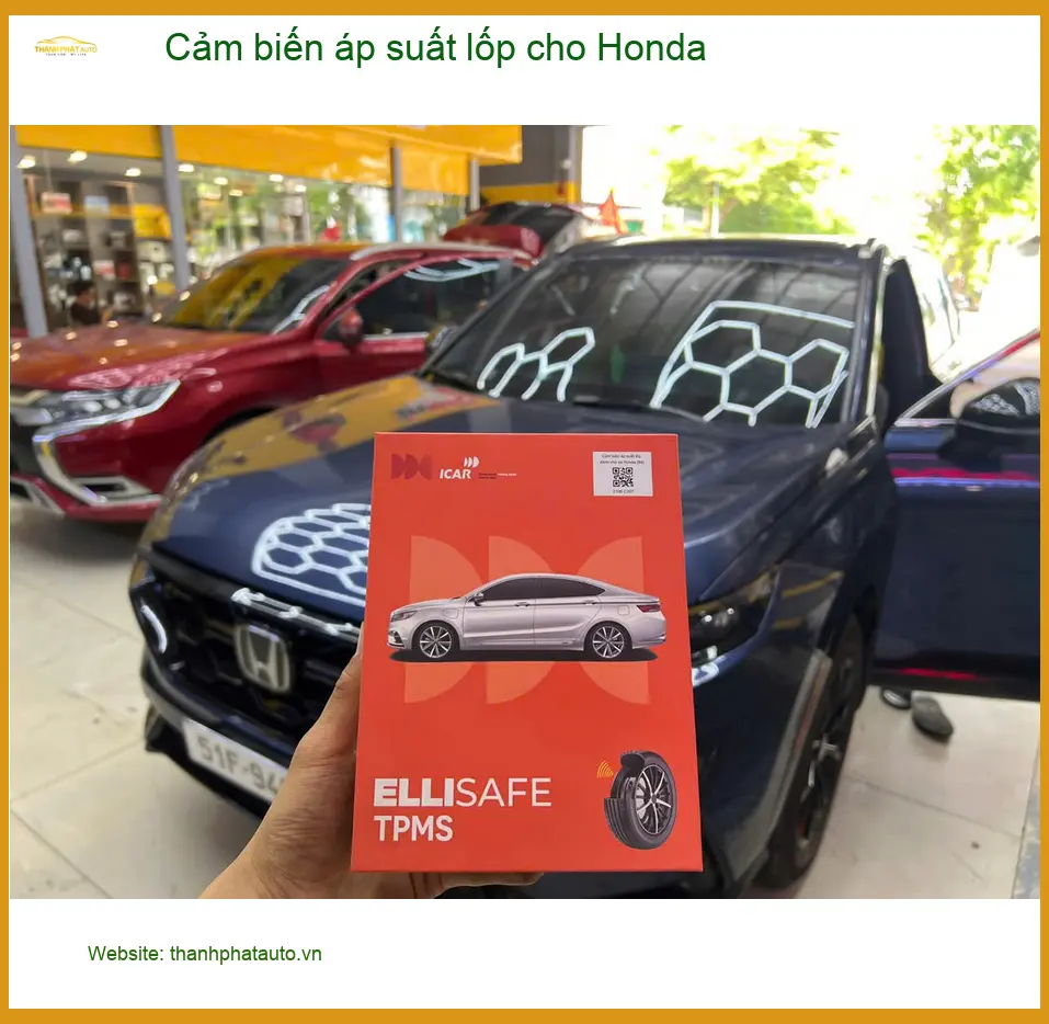 Anh Cường lắp cảm biến áp suất lốp Honda Civic tại Quận 2, an tâm lái xe ảnh thực tế 4
