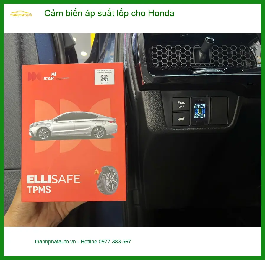 Anh Lâm lắp cảm biến áp suất lốp Honda City tại Hóc Môn - Bảo hành uy tín ảnh thực tế 3