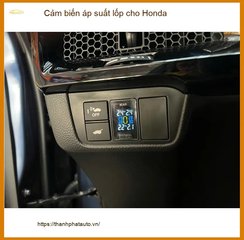Chị Thoa lắp cảm biến áp suất lốp Honda CR-V tại Thủ Đức để an tâm di chuyển ảnh thực tế 2
