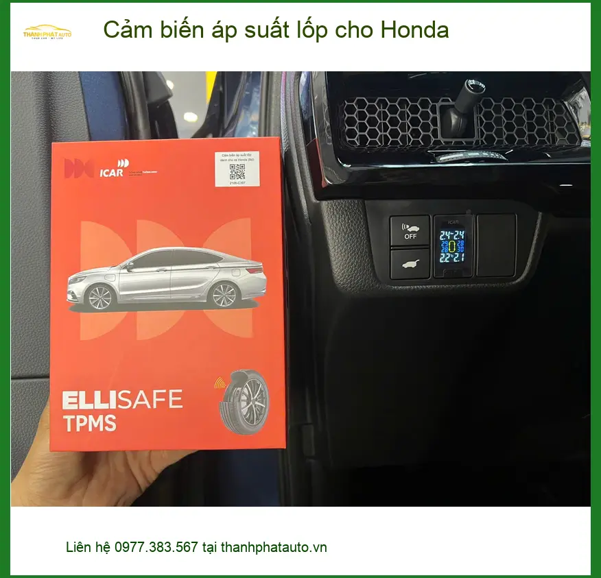 Bác Phúc lắp cảm biến áp suất lốp Honda CRV Quận 12 - An tâm lái xe ảnh thực tế 3