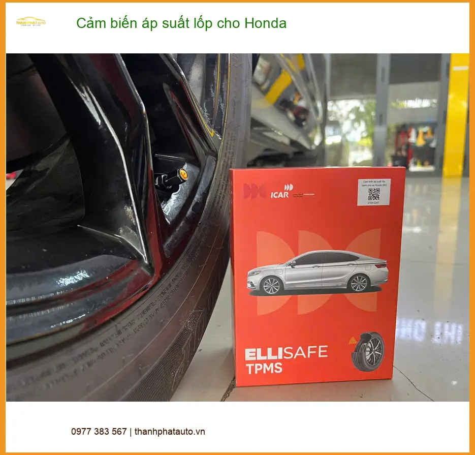 Anh Minh lắp cảm biến áp suất lốp cho Honda CRV tại Quận Nhà Bè ảnh thực tế 2