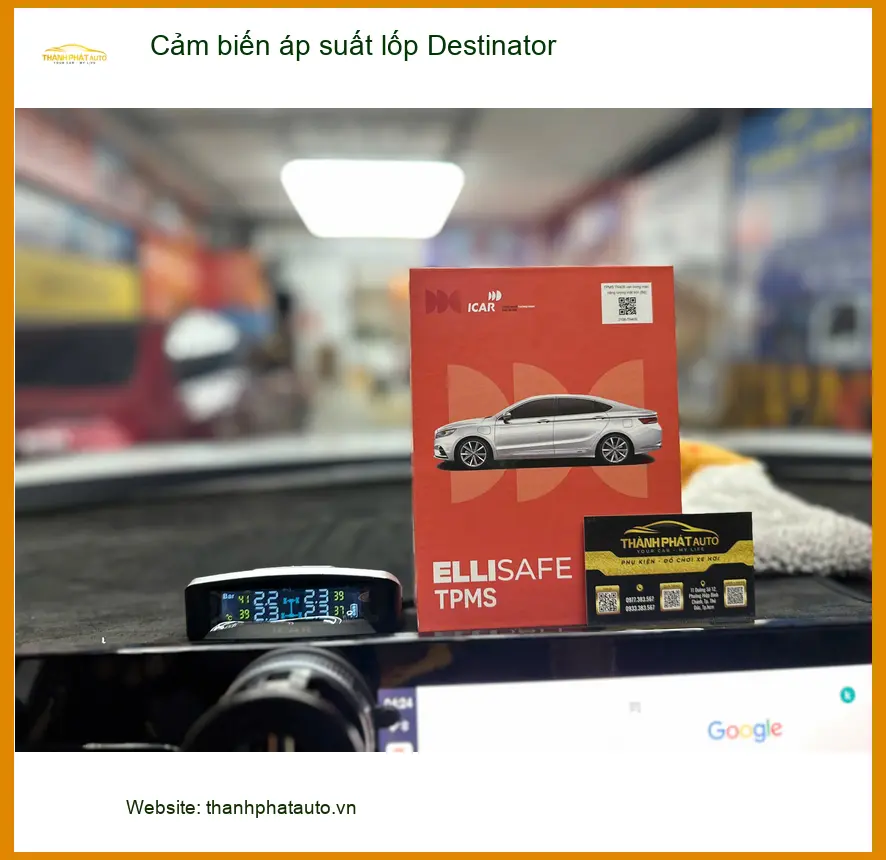Chú Lộc lắp cảm biến áp suất lốp Destinator cho Kia Sorento tại Cần Giờ