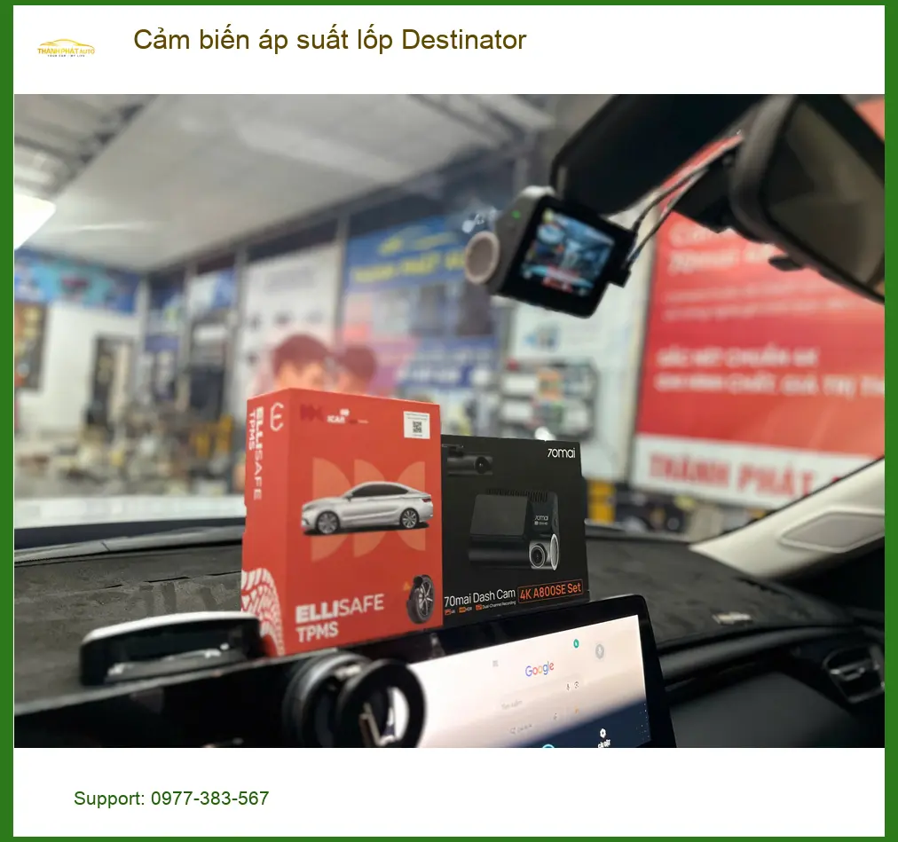Chú Lộc lắp cảm biến áp suất lốp Destinator cho Kia Sorento tại Cần Giờ ảnh thực tế 2