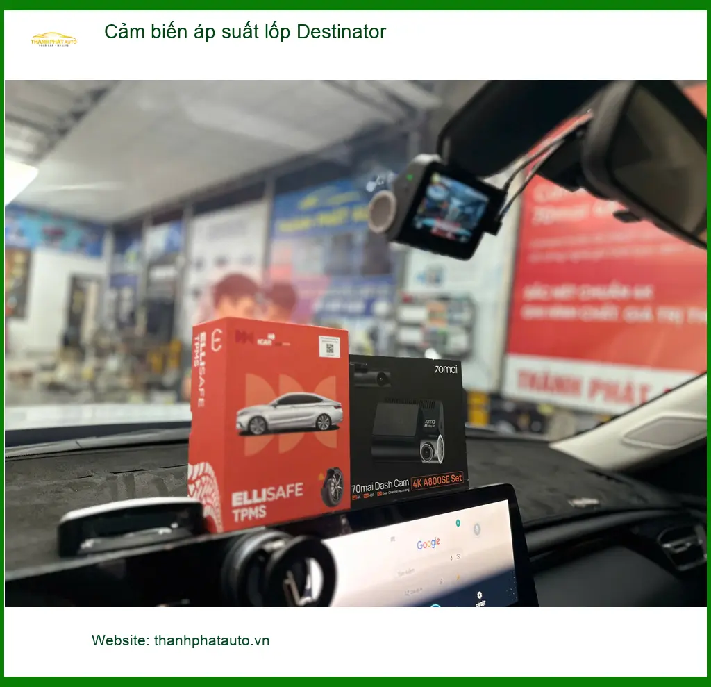 Anh Phước lắp Cảm biến áp suất lốp Destinator cho xe tại Thủ Đức ảnh thực tế 2
