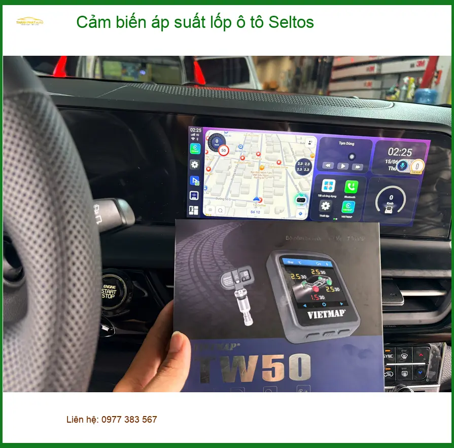 Anh Dũng lắp cảm biến áp suất lốp Seltos Quận Huyện Cần Giờ an toàn ảnh thực tế 2