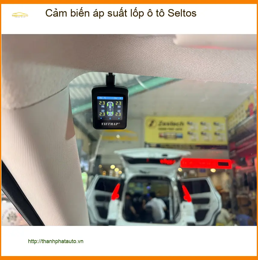Anh Quang lắp cảm biến áp suất lốp cho Seltos tại Quận Bình Thạnh để an toàn hơn ảnh thực tế 4