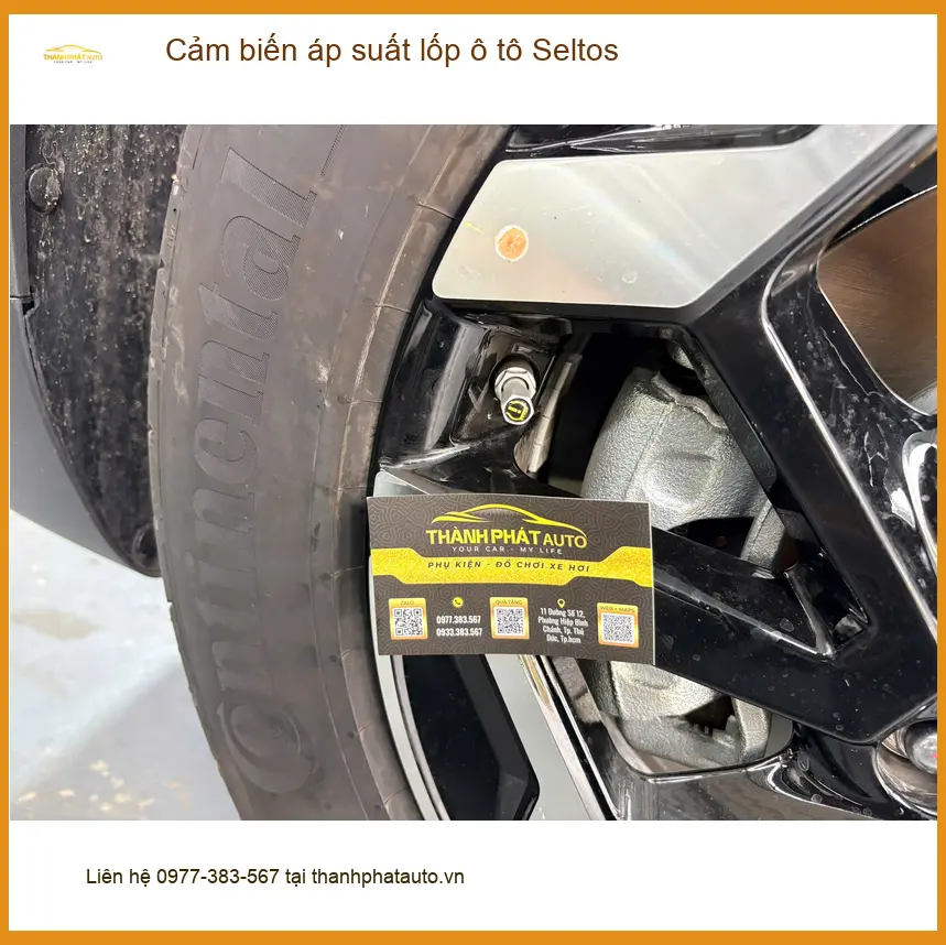 Anh Quang lắp cảm biến áp suất lốp cho Seltos tại Quận Bình Thạnh để an toàn hơn ảnh thực tế 5