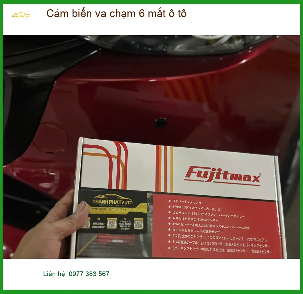 Chú Minh lắp cảm biến va chạm 6 mắt ô tô cho Mazda 3 tại Quận 9 để hạn chế va quẹt