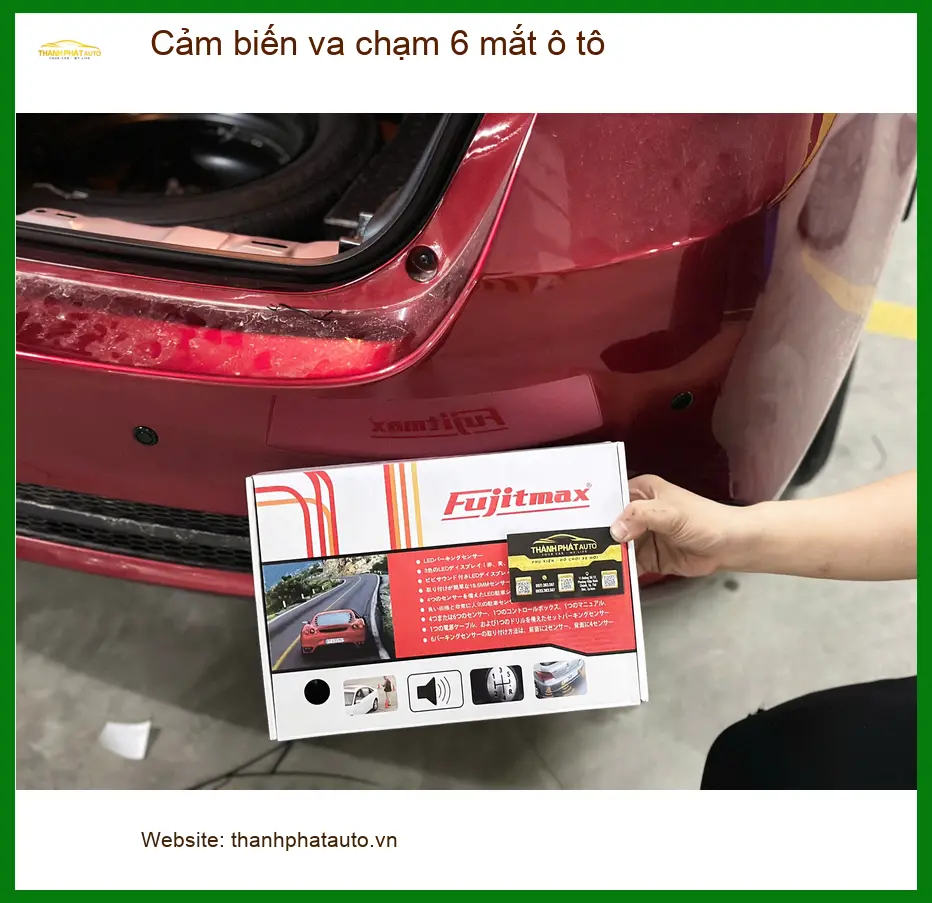 Chú Minh lắp cảm biến va chạm 6 mắt ô tô cho Mazda 3 tại Quận 9 để hạn chế va quẹt ảnh thực tế 4