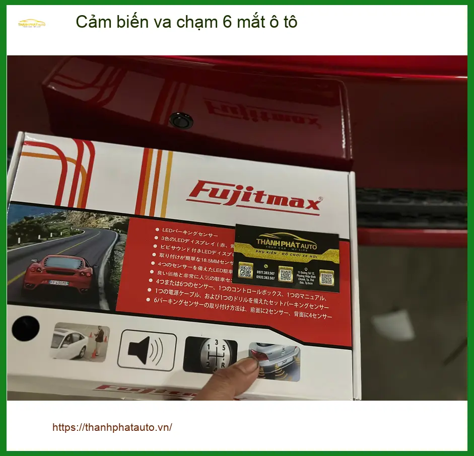 Chị Hà lắp cảm biến va chạm 6 mắt ô tô Mazda 3 Quận 1 tránh va quẹt