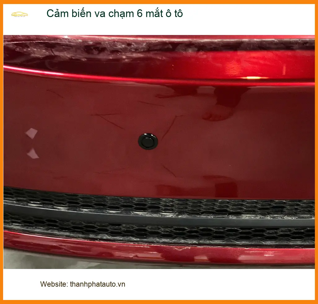 Chị Hà lắp cảm biến va chạm 6 mắt ô tô Mazda 3 Quận 1 tránh va quẹt ảnh thực tế 4