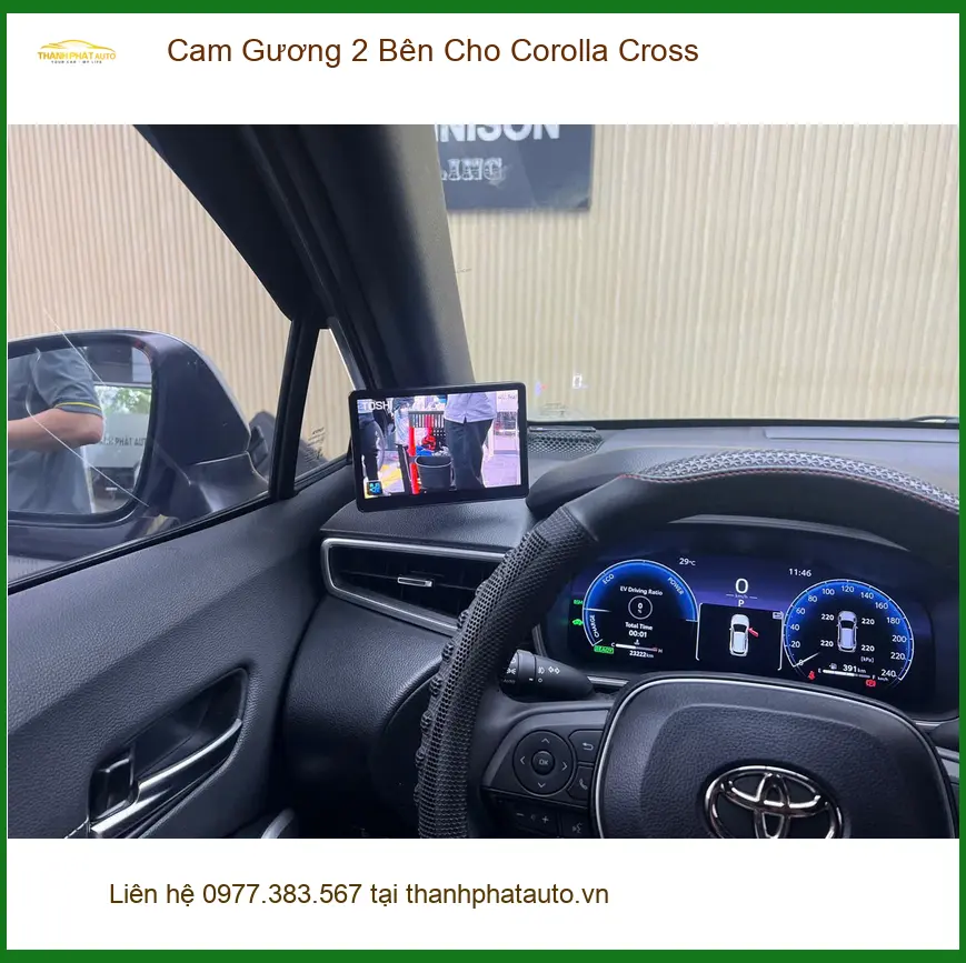 Anh Bảo lắp camera gương 2 bên cho Corolla Cross ở Quận 10, an toàn hơn. ảnh thực tế 5
