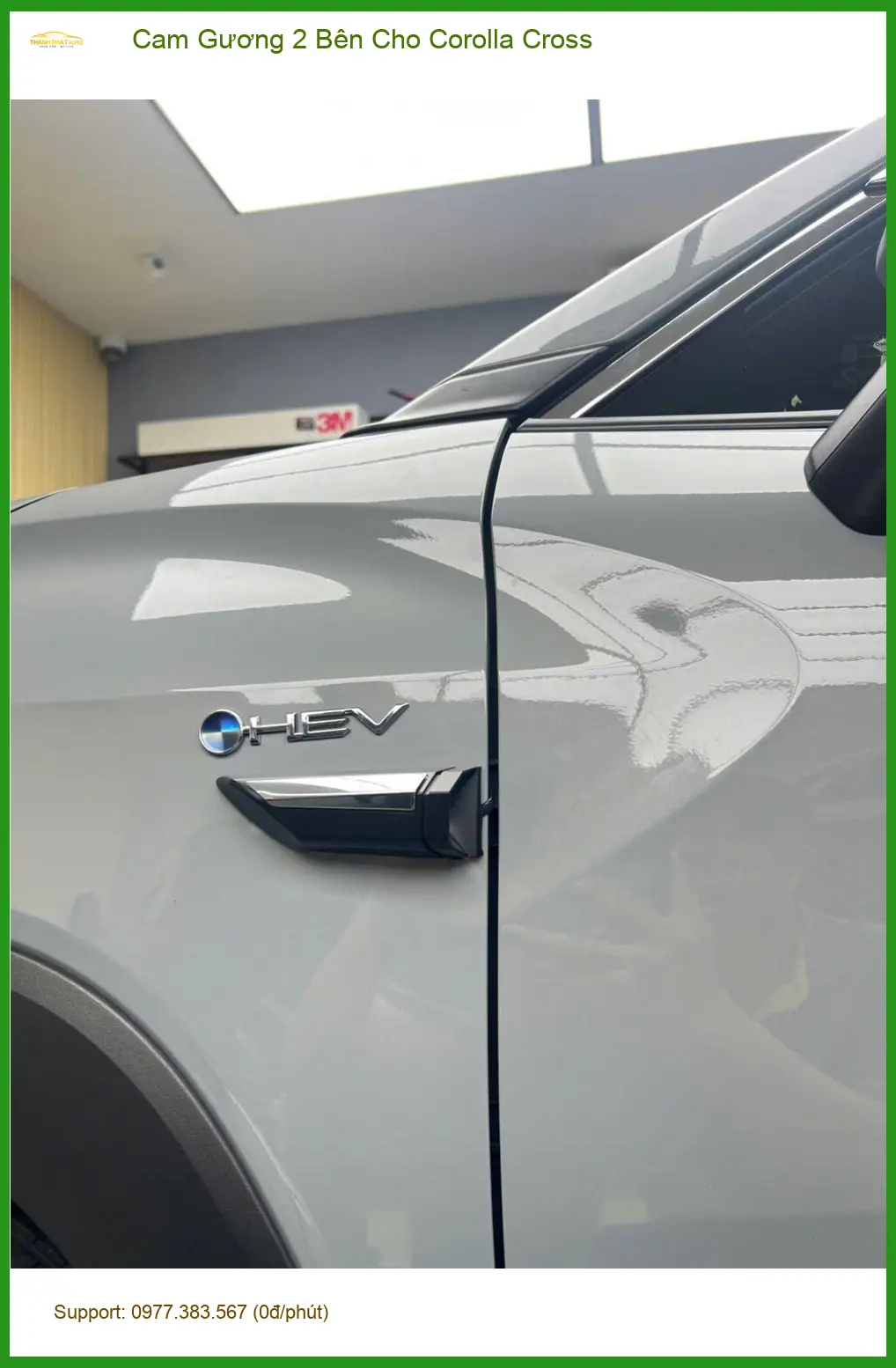 Chỗ lắp cam gương 2 bên Toyota Corolla Cross cho Chị Thảo ở Củ Chi ảnh thực tế 2