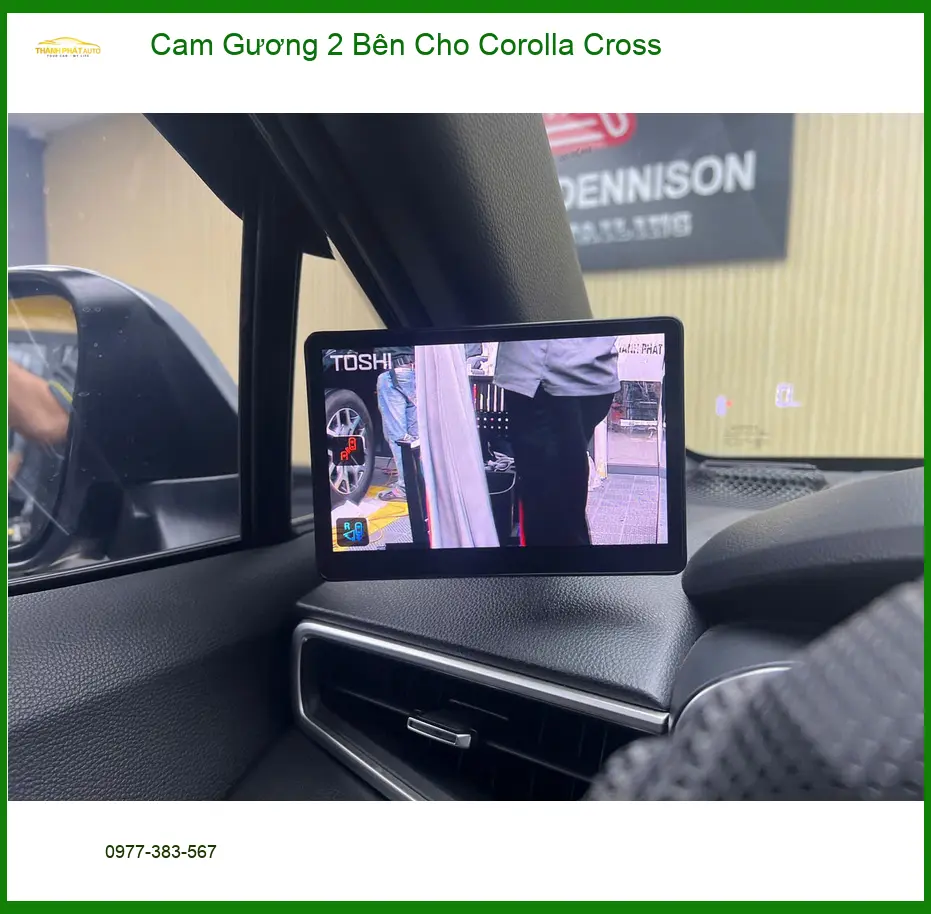 Anh Nhật Minh lắp cam gương 2 bên Toyota Corolla Cross tại Quận 3 uy tín ảnh thực tế 4