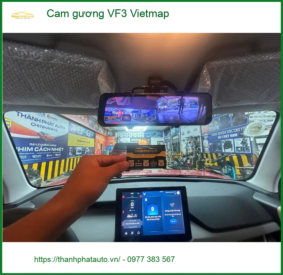 Anh Khải lắp cam gương Vietmap VF3 tại Quận 3 an toàn hơn ảnh thực tế 3