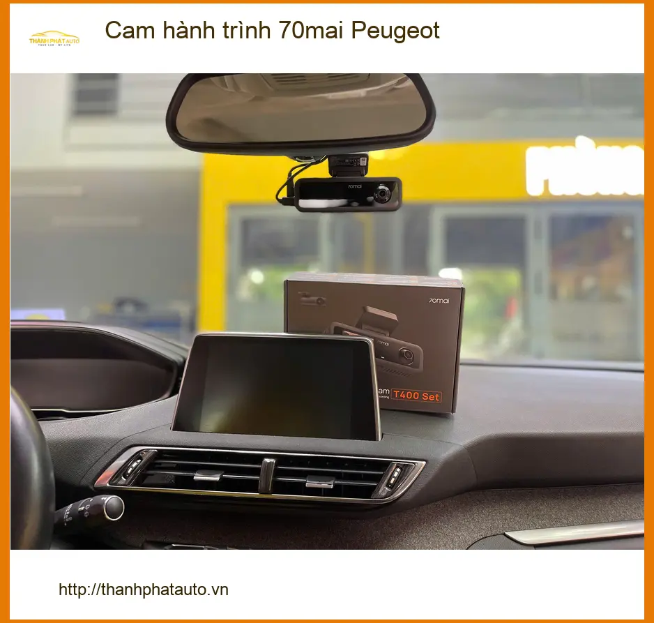 Anh Tấn lắp cam hành trình 70mai cho Peugeot tại Quận 9 để an tâm lái xe ảnh thực tế 2