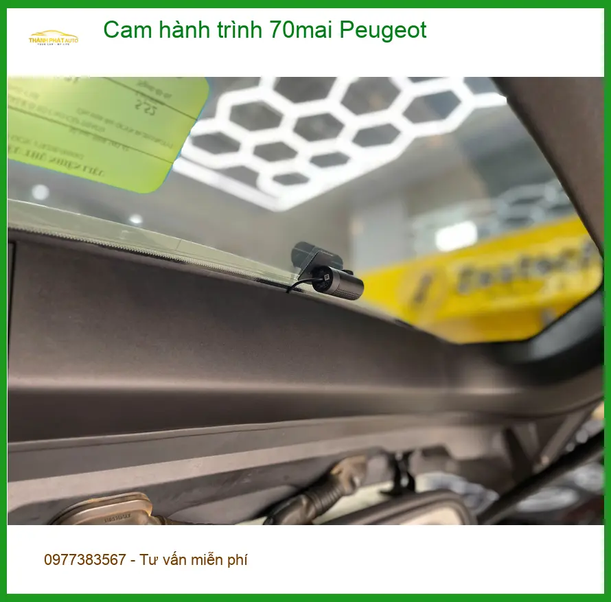 Anh Tấn lắp cam hành trình 70mai cho Peugeot tại Quận 9 để an tâm lái xe ảnh thực tế 4