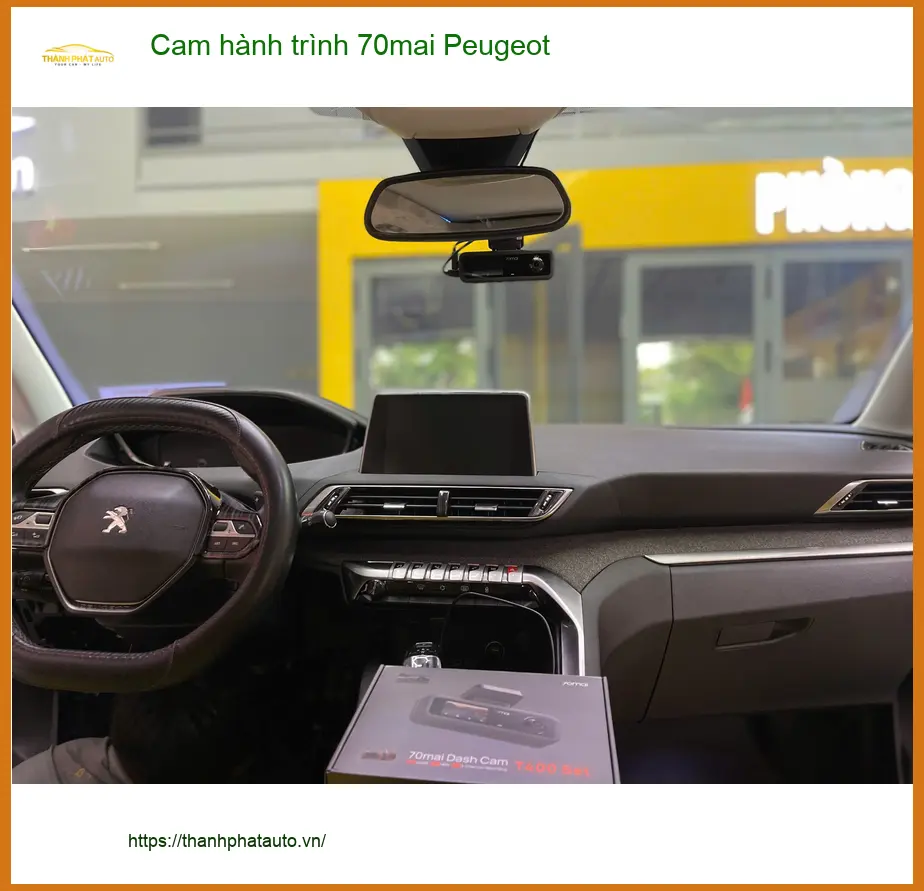 Anh Tấn lắp cam hành trình 70mai cho Peugeot tại Quận 9 để an tâm lái xe ảnh thực tế 5