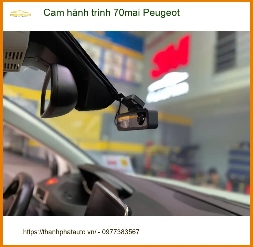 Chị Thảo lắp cam hành trình 70mai cho Peugeot tại Tân Bình an tâm mỗi chuyến đi