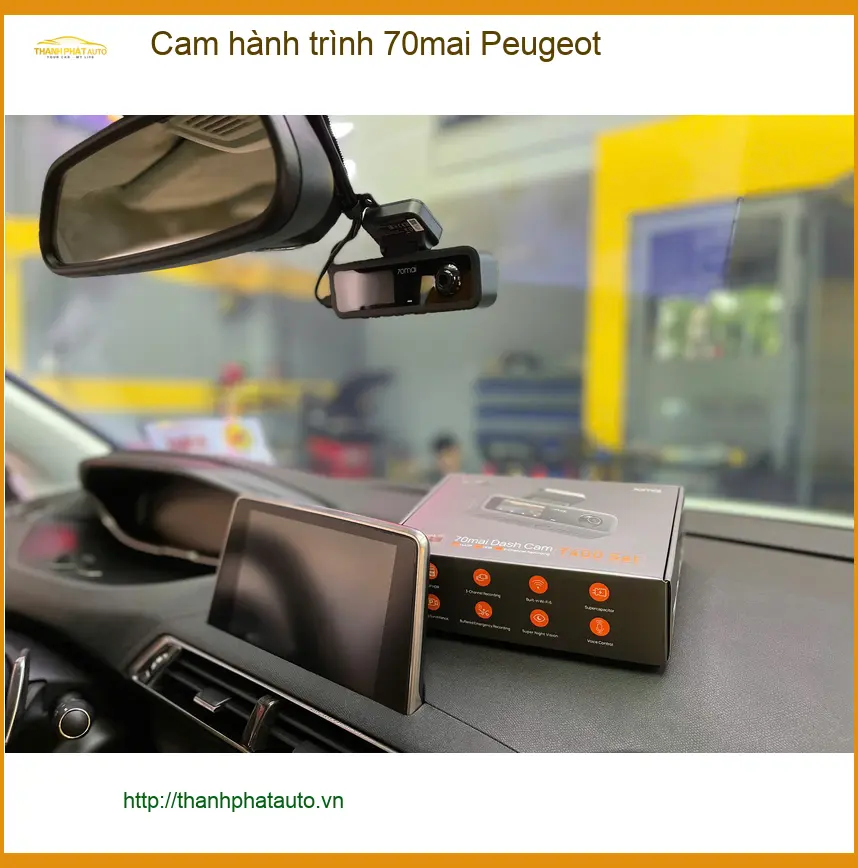 Chị Thảo lắp cam hành trình 70mai cho Peugeot tại Tân Bình an tâm mỗi chuyến đi ảnh thực tế 3