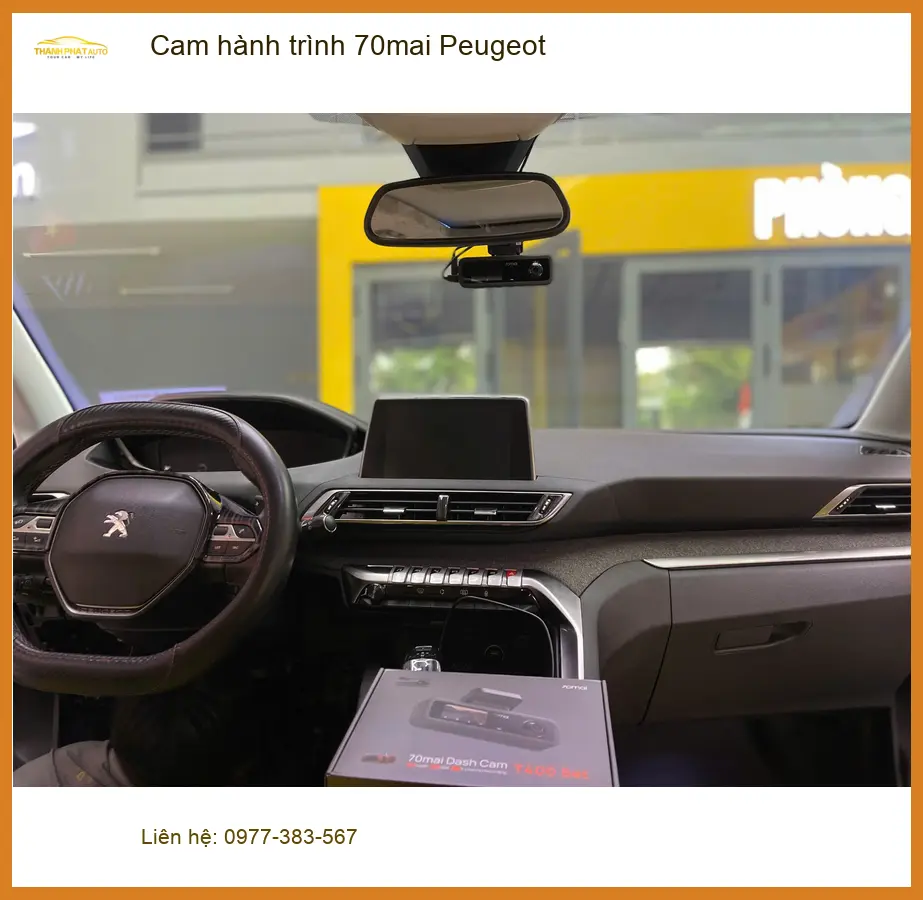 Anh Khải lắp cam hành trình 70mai Peugeot 3008 ở Củ Chi an tâm hơn ảnh thực tế 2
