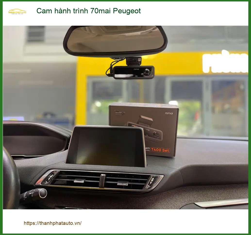 Anh Khải lắp cam hành trình 70mai Peugeot 3008 ở Củ Chi an tâm hơn ảnh thực tế 4