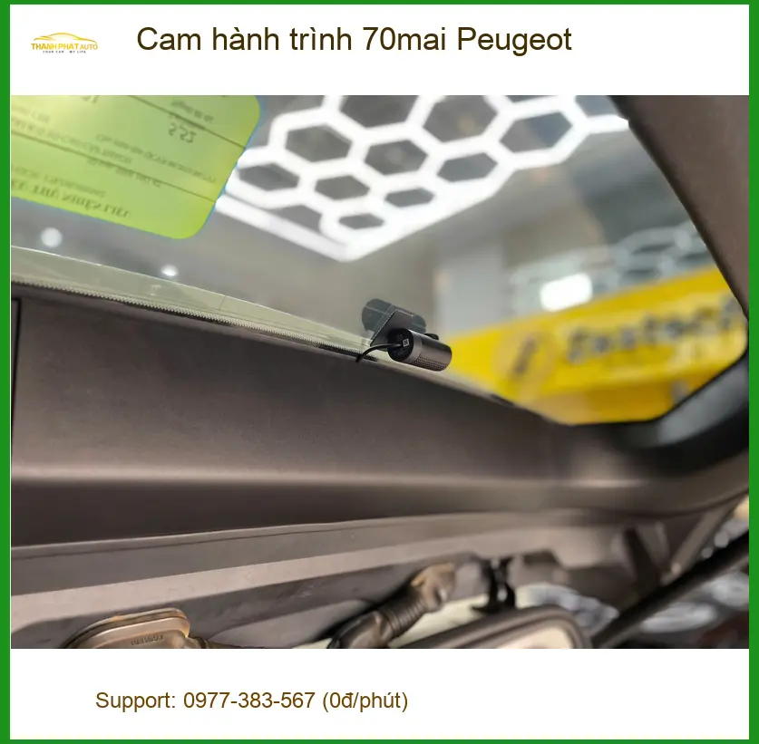 Anh Khải lắp cam hành trình 70mai Peugeot 3008 ở Củ Chi an tâm hơn ảnh thực tế 5